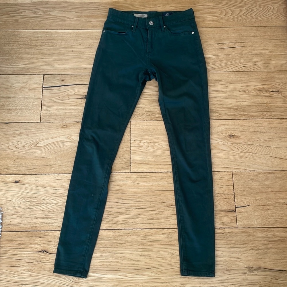 AG skinny jean - dark green color